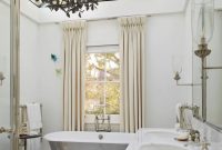 Dramatic chandelier for bathroom