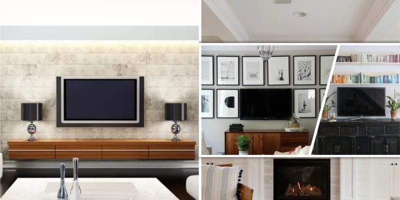 Easy ways to decorate around a tv in your home fi