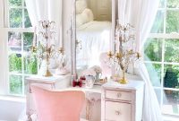 Elegant vanity in the bedroom