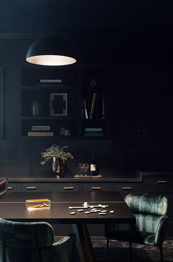 Enough light in a cozy game room Basement Lighting Idea To Have A New Place For Your Houseguests