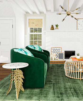 Favorite velvet in upholstery How To Present Modern Glam Living Room For Extravagant Style