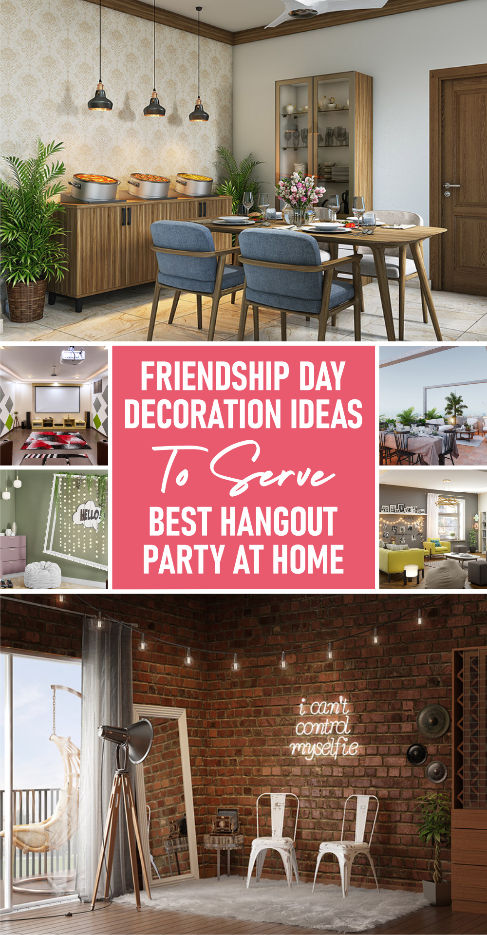 Friendship day decoration ideas to serve best hangout party at home 2