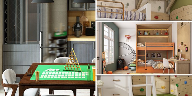 Game-inspired room ideas with forms of entertainment fi
