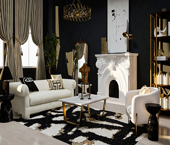 Go with metallic accents How To Present Modern Glam Living Room For Extravagant Style