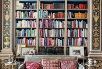 Home library with gilded details
