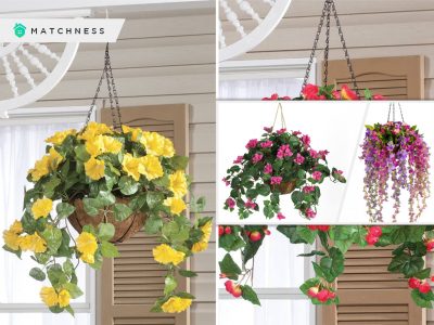 Long last flower decoration with artificial flowers that looks real and pretty fi