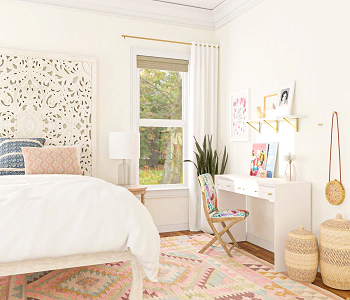 Maximize wall and floor space Double Function Design Ideas For Home Office And Guest Room