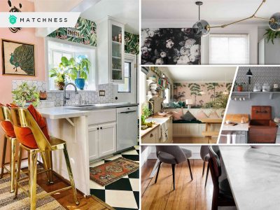 Pretty ways using wallpaper in the kitchen to brighten all things up fi