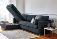 Sectional couch with lift up bench for storage