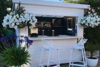 Small white bar she shed