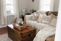 Storage trunk used as a coffee table