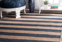 Stripes jute rug