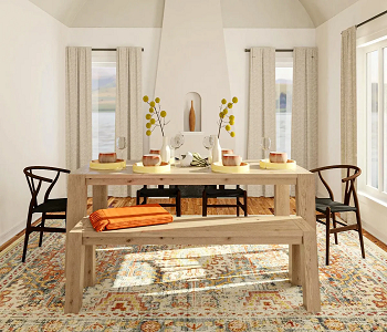 Sub in a bench Mismatched Dining Chairs Trend Ideas To Add Character And Charm