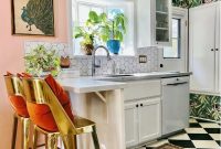 Tropical kitchen wallpaper