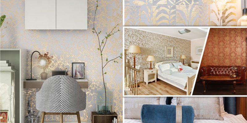 Ultimate choice of gold wallpaper ideas for any room in your home fi