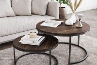Wood nesting coffee table set