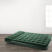 Inflatable mattress in an empty room