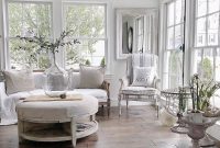 Sitting room with wood flooring