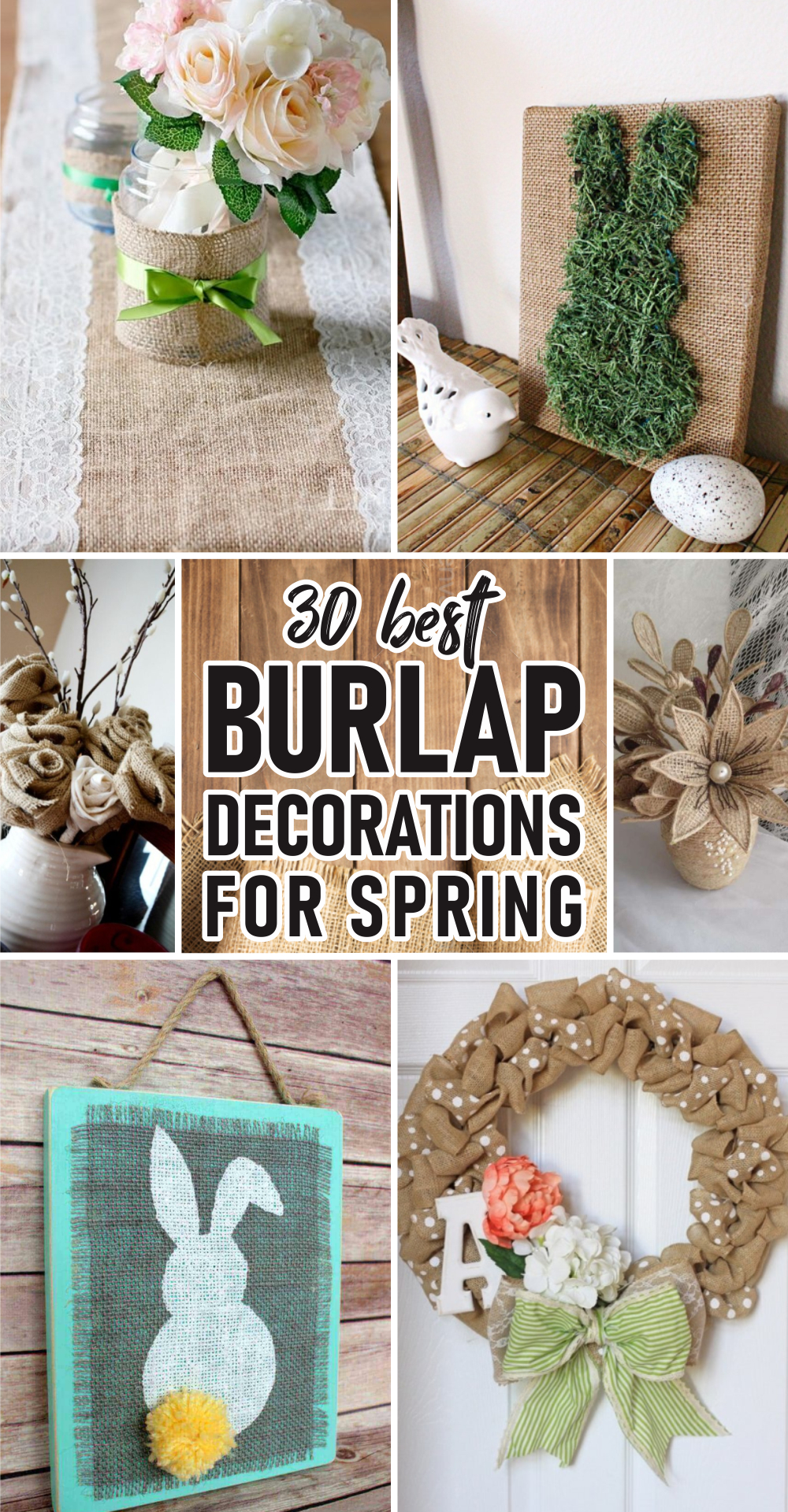 30 best burlap decorations for spring 1