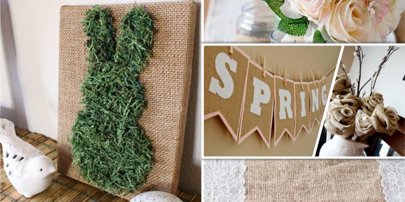 30 best burlap decorations for spring fi