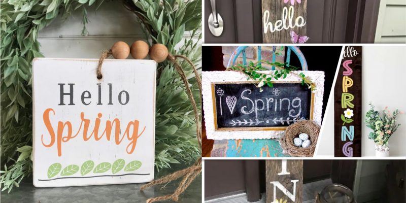 40 charming spring sign ideas to celebrate the season2