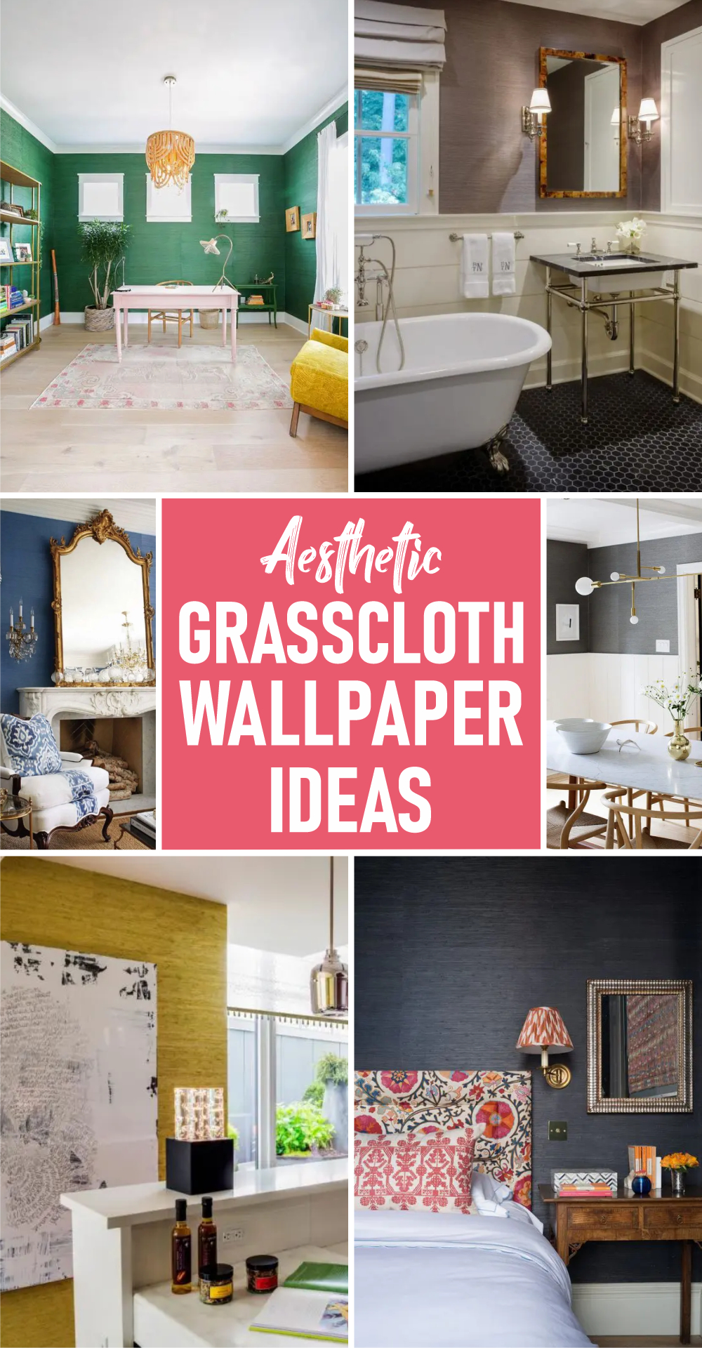 Aesthetic grasscloth wallpaper ideas to make your home more luxurious 1