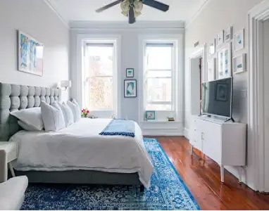 Anchor style Uplifting Rug Layout Ideas For Fascinating Bedroom Decoration