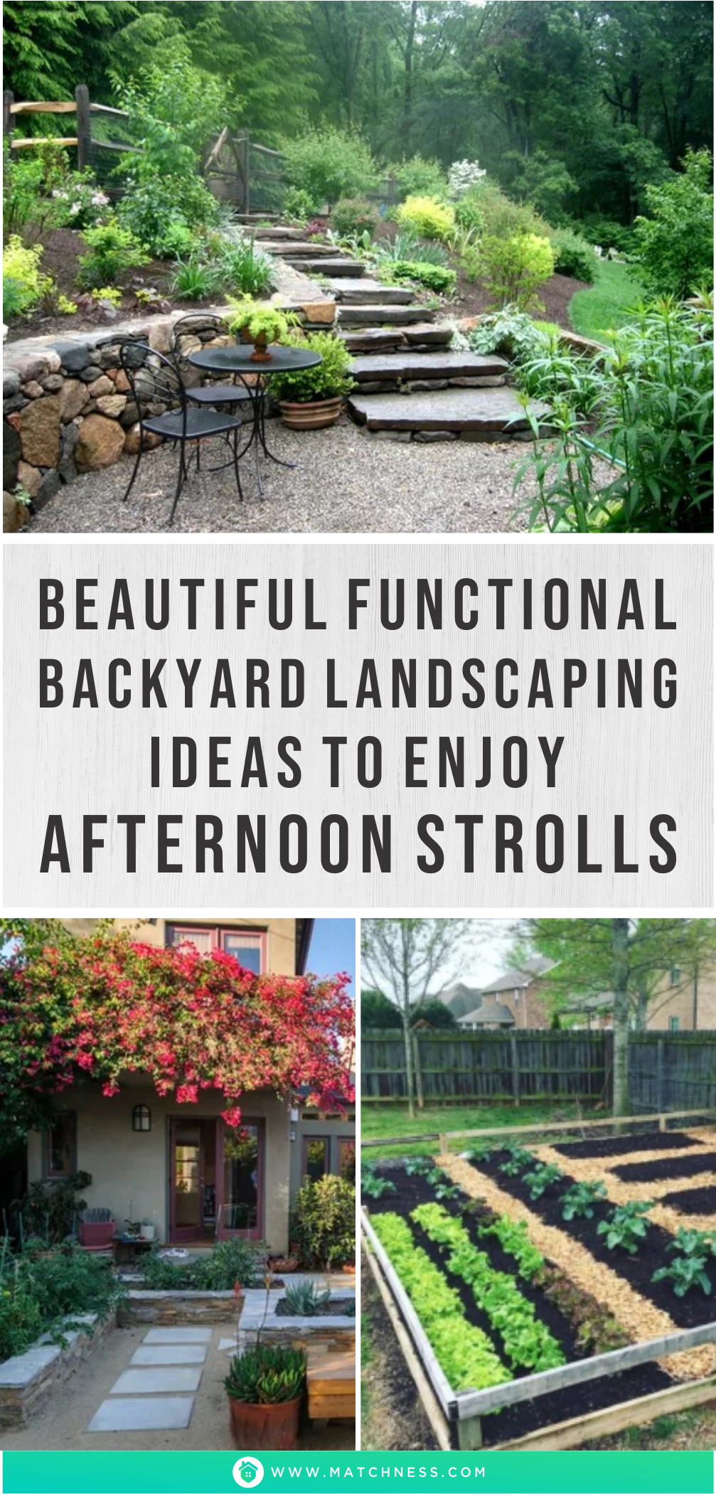 Beautiful functional backyard landscaping ideas to enjoy afternoon strolls1