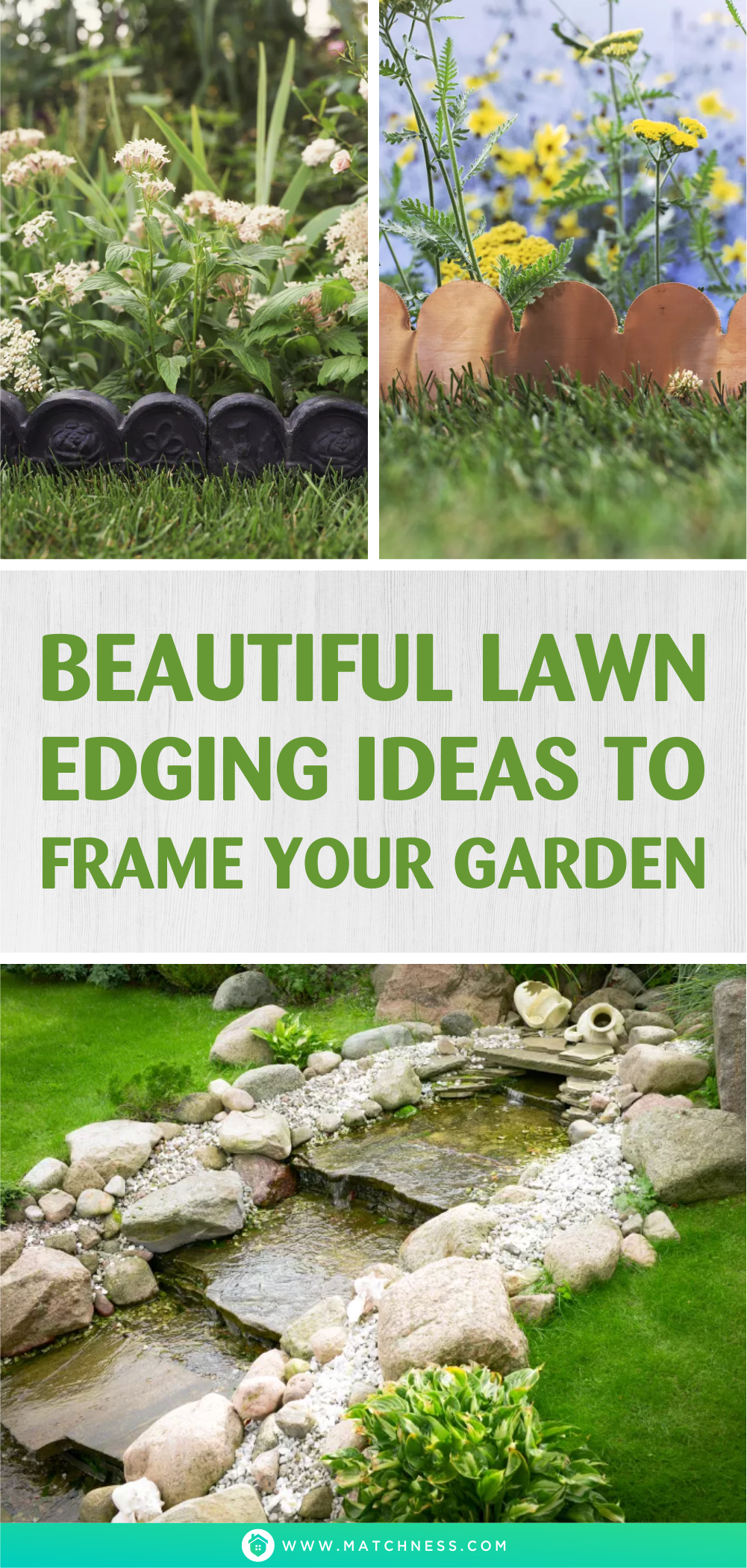 Beautiful lawn edging ideas to frame your garden1