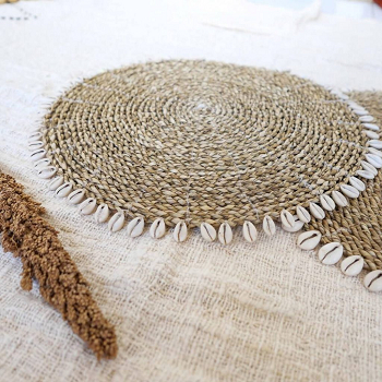 Bohemian natural seagrass placemats Placemat Ideas That Will Not Overpower Any Other Decorations