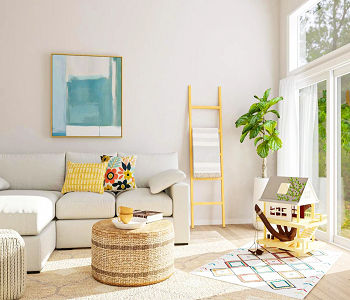 Colorful rug for kid's zone How To Design A Comfortable Playroom Within Your Living Space