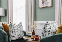 Consider natural light in a green living room