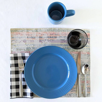 Digital colorful in rectangle placemats Placemat Ideas That Will Not Overpower Any Other Decorations