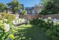 English garden backyard landscape