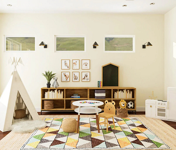 Full-on playroom kids How To Design A Comfortable Playroom Within Your Living Space