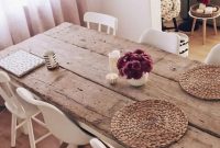 Lovely rough wood dining table
