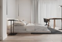 Modern white apartment interior that lightly warmed with natural wood 5
