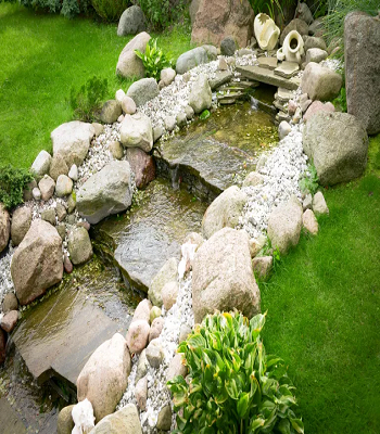 Natural look with river rock lawn edging idea Beautiful Lawn Edging Ideas To Frame Your Garden