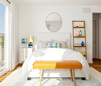 Nightstand featuring a bookcase Unexpectedly Awesome Design Tips Ideas With Mismatched Nightstands