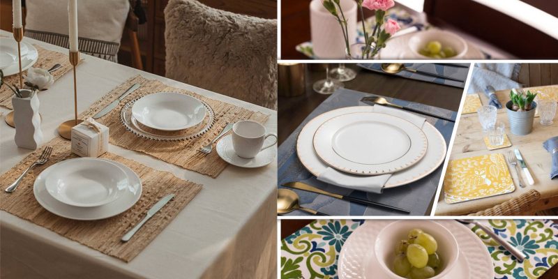 Placemat ideas that will not overpower any other decorations2