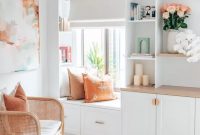 Reading nook in the bookshelf