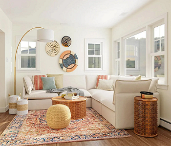 Roll out your vibrant rug Design Ideas Of How To Add Colors To Your Room Without Painting