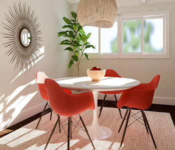 Set colorful dining chairs Design Ideas Of How To Add Colors To Your Room Without Painting