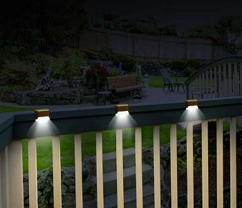 Solar railing lights Deck Lighting Ideas To Enjoy The Space Once The Sun Goes Down