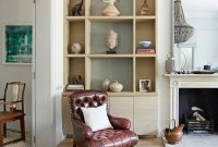 Styling shelves for a luxury living room