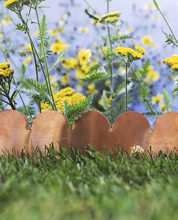 Terracotta scalloped garden edging Beautiful Lawn Edging Ideas To Frame Your Garden