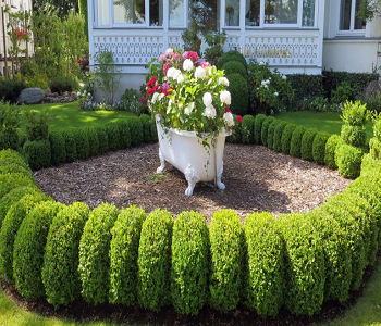 Vintage idea with upcycle an old bathtub Inviting Welcoming Front Yard Landscaping Ideas You Can Have On A Budget