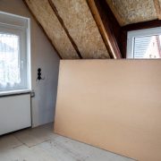 Expansion of an attic with drywall
