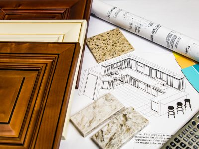 Kitchen remodeling design with material selection