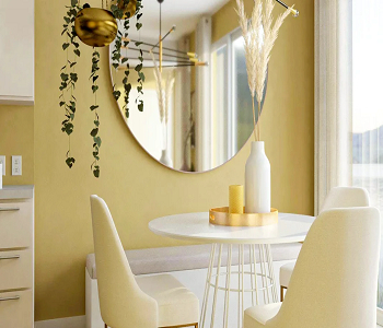 Bright dining table Summer Vacation Home Design Ideas To Bring The Happiness